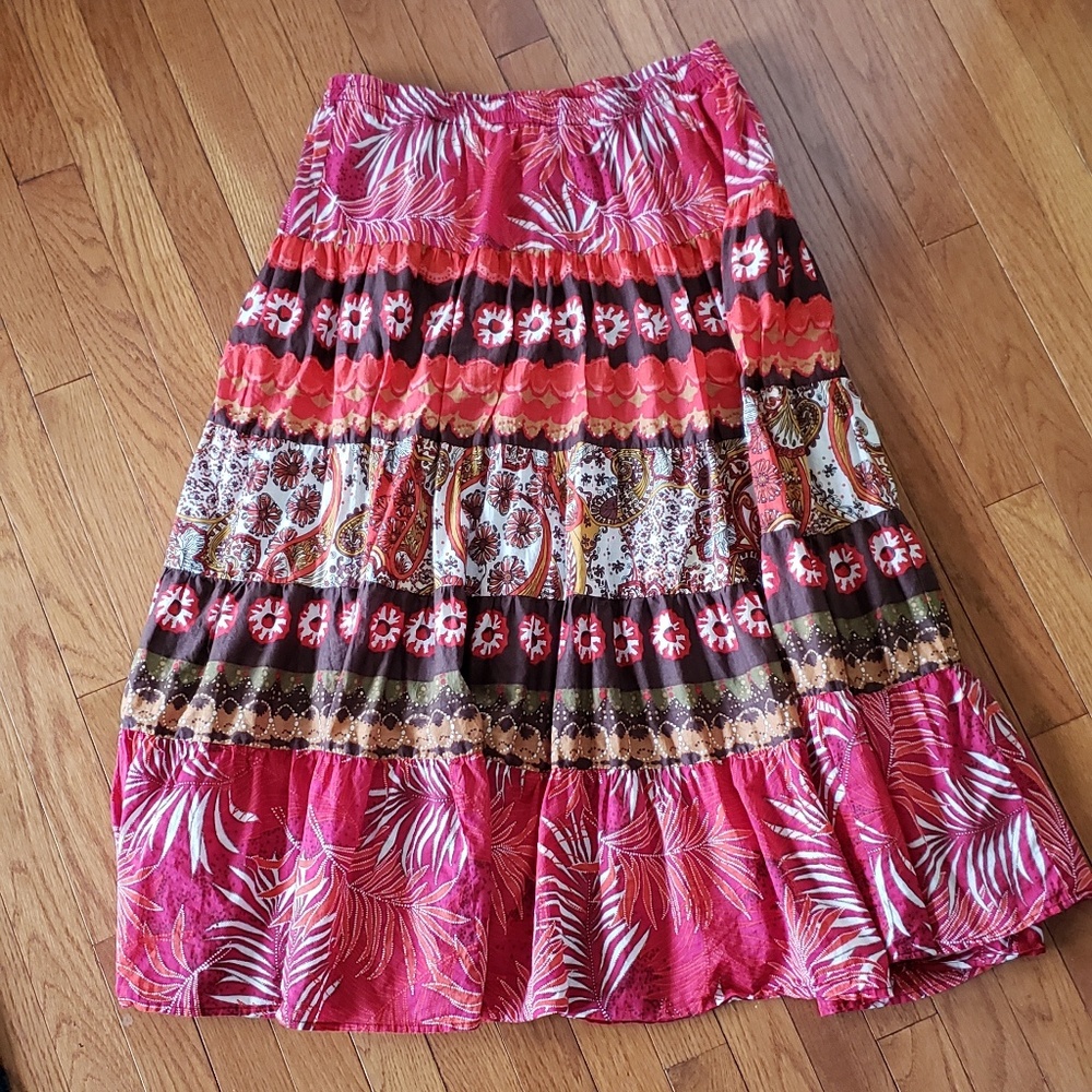 Choices boho festival skirt M